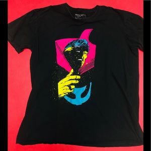 Marvel Vintage T Shirt Size XL Black Pink